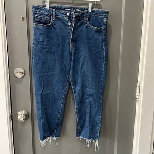 Old navy dark wash straight jeans